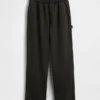 Baggy joggebukse i tykk bomullsblanding for voksne