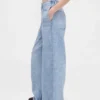Baggy joggebukse med Jeans-mønster