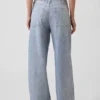 Baggy joggebukse med Jeans-mønster
