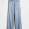 Baggy joggebukse med Jeans-mønster