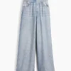 Baggy joggebukse med Jeans-mønster