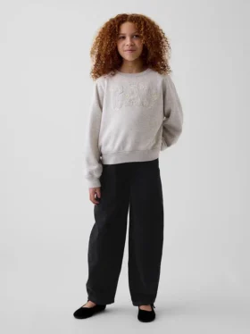 Baggy taper-Jeans for barn