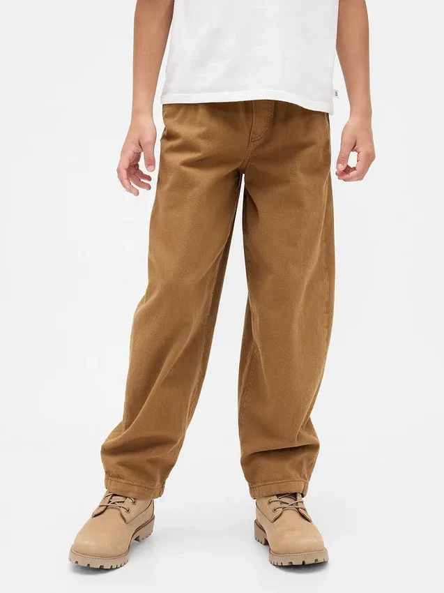 Baggy taper-Jeans for barn