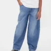 Baggy Taper-Jeans for barn
