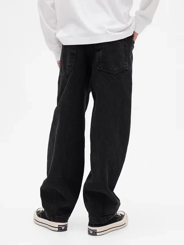 Baggy taper-Jeans for barn
