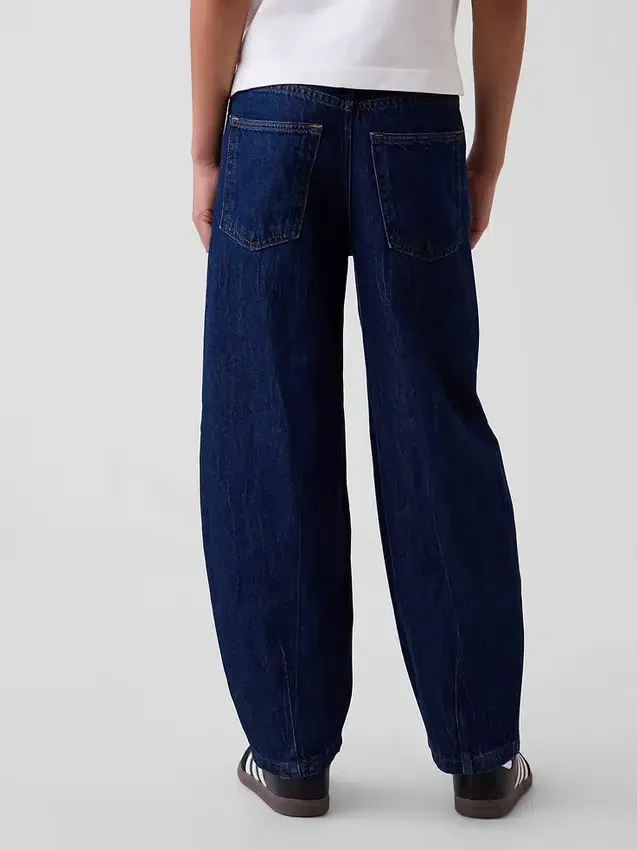 Baggy Taper-Jeans for barn