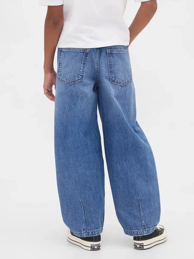 Baggy Taper-Jeans for barn