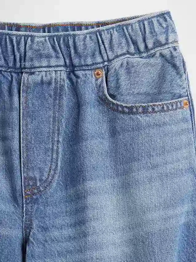 Baggy Taper-Jeans for barn