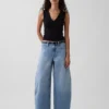 Baggy taper-Jeans med middels høy midje
