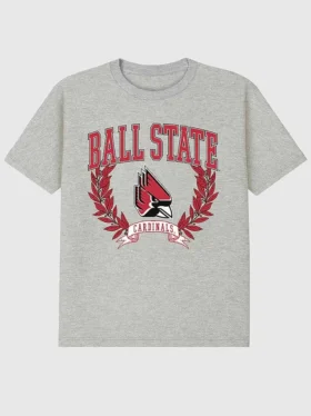 Ball State University Laurels mørk grafisk T-skjorte