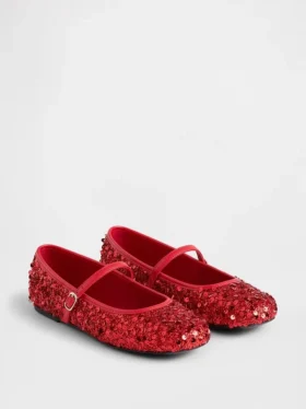 Ballerinasko med paljetter for barn