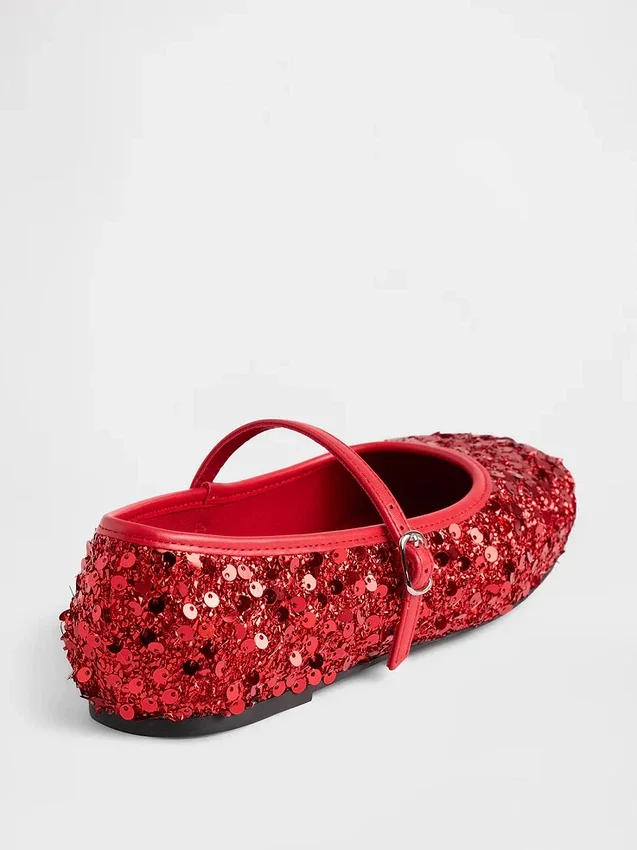 Ballerinasko med paljetter for barn