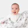 Bambus-babyteppe med liten elefant