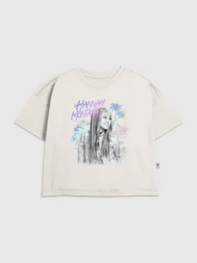 Barn Hannah Montana «Beach Vibes»-T-skjorte med grafisk trykk