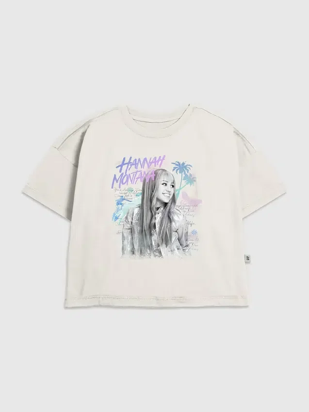 Barn Hannah Montana «Beach Vibes»-T-skjorte med grafisk trykk