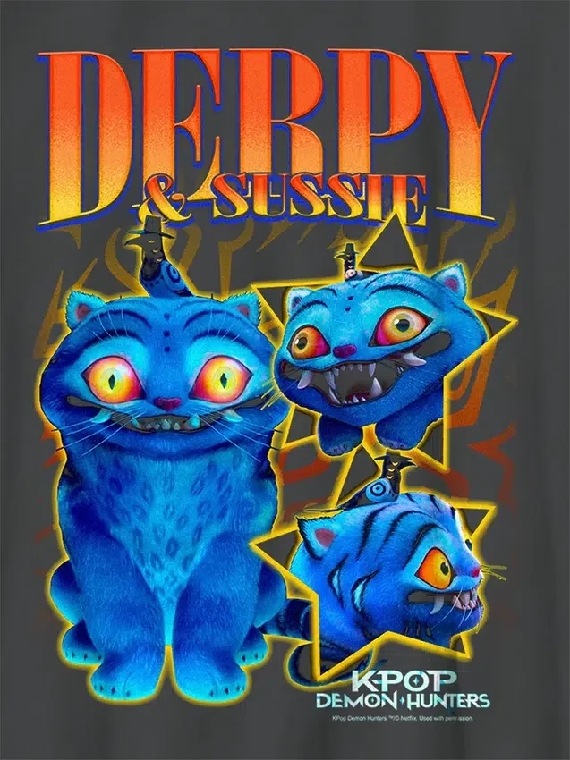 Barn K-Pop Demon Hunters Derpy Y2K-T-skjorte med grafikk