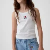 Barn, lav midje, broderte «I Heart NY»-baggy-Jeans