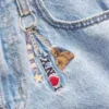 Barn, lav midje, broderte «I Heart NY»-baggy-Jeans