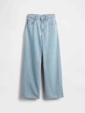 Barn, lav midje, Jeans med vid benåpning og strass