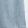 Barn, lav midje, Jeans med vid benåpning og strass