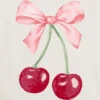 Barn T-skjorte med Cherry Bow-grafikk
