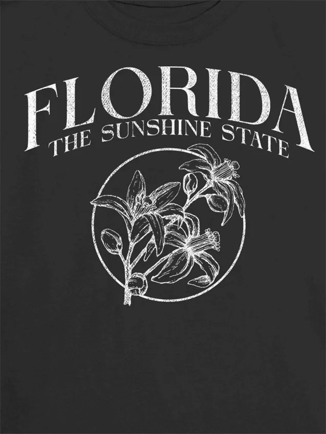 Barn T-skjorte med «Florida Sunshine State»-motiv