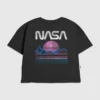 Barn T-skjorte med «NASA Pastel Space»-grafikk