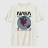 Barn T-skjorte med NASA Retro Globe-motiv