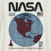 Barn T-skjorte med NASA Retro Globe-motiv