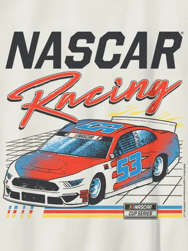 Barn T-skjorte med Nascar Retro Racer-motiv