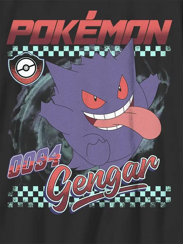 Barn T-skjorte med «Pokémon Gengar Racer»-motiv