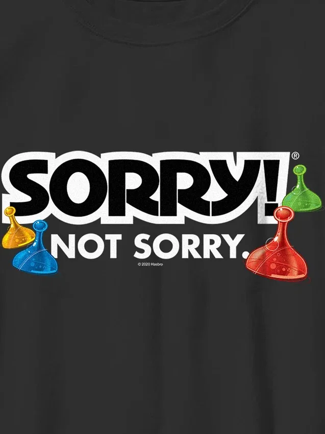 Barn T-skjorte med «Sorry»-motiv