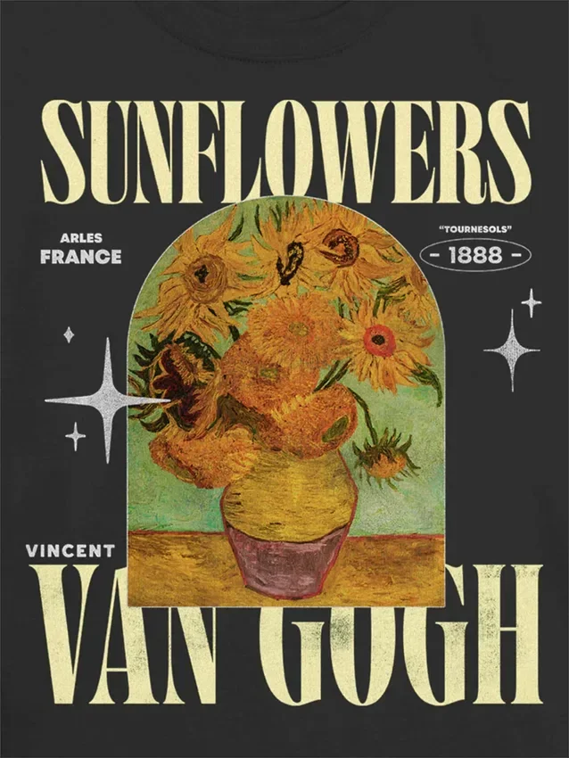 Barn T-skjorte med Van Gogh-solsikker