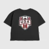Barn Us Soccer Shield-T-skjorte med grafisk trykk