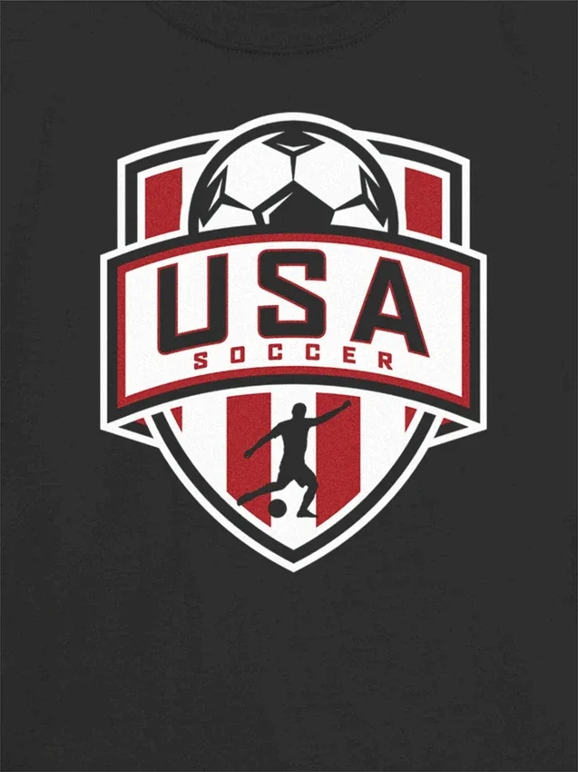Barn Us Soccer Shield-T-skjorte med grafisk trykk
