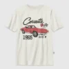 Barnas Corvette-T-skjorte med grafisk trykk