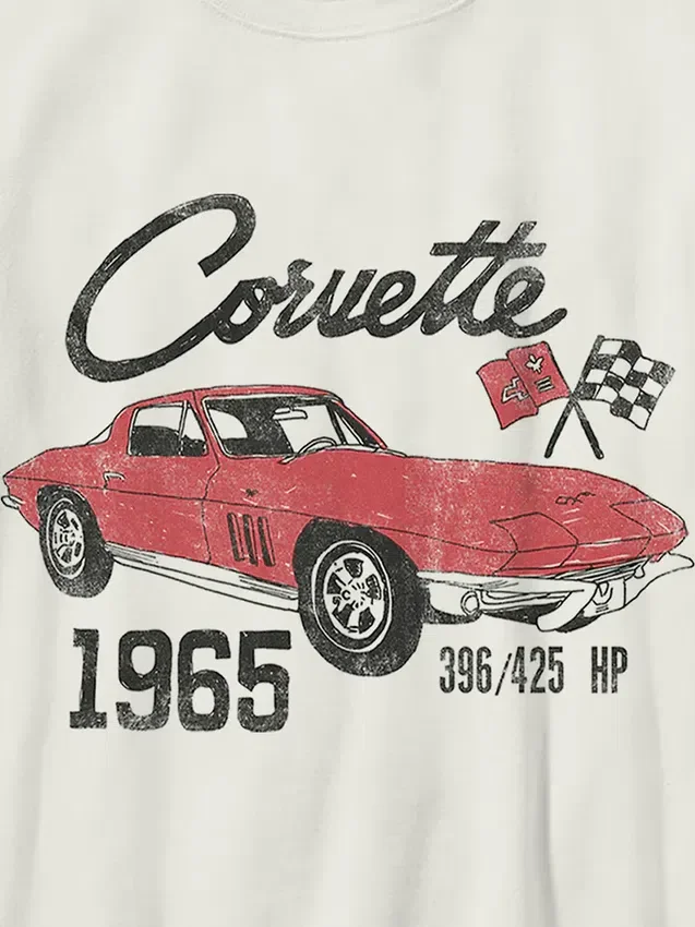 Barnas Corvette-T-skjorte med grafisk trykk