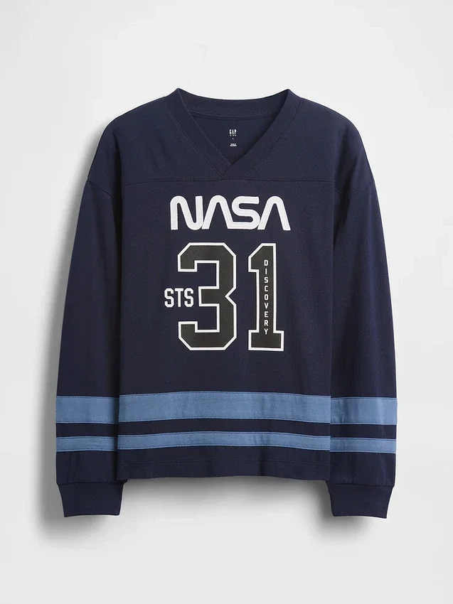 Barnas NASA-T-skjorte i avslappet passform