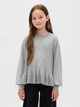 Barne-genser med avslappet peplum-snitt