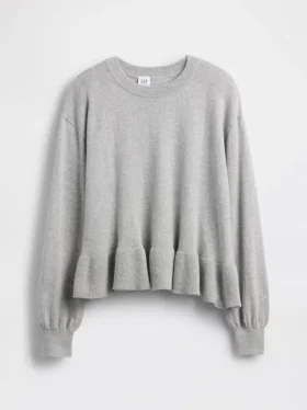 Barne-genser med avslappet peplum-snitt