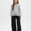 Barne-genser med avslappet peplum-snitt