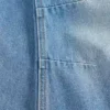 Barnejeans med høy midje og vid benform