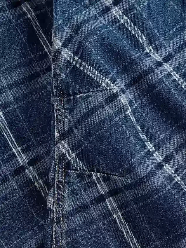 Barnejeans med høy midje og vid benform