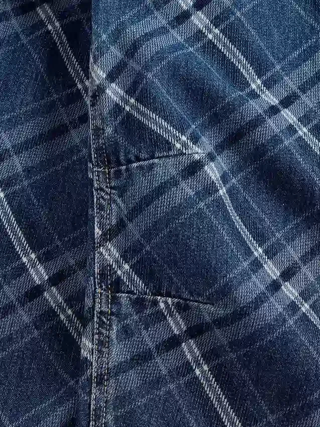 Barnejeans med høy midje og vid benform
