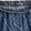 Barnejeans med høy midje og vid benform