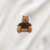 Barnes T-skjorte med broderi og ribbestrikk