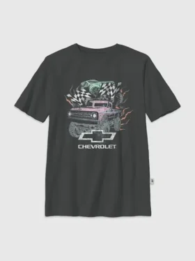 Barnes T-skjorte med «General Motors Pastel Trucks»-motiv i oversize-modell