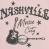 Barnes T-skjorte med «Nashville Music City»-motiv