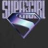 Barnes T-skjorte med Supergirl-logo i lilla