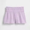 Barneshorts i bomullsgas med sommerfuglkant